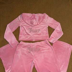 Juicy Couture Pink Velour Tracksuit